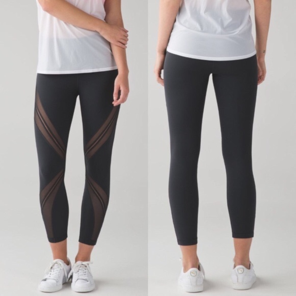 Lululemon leggings with mesh TRADE🌸